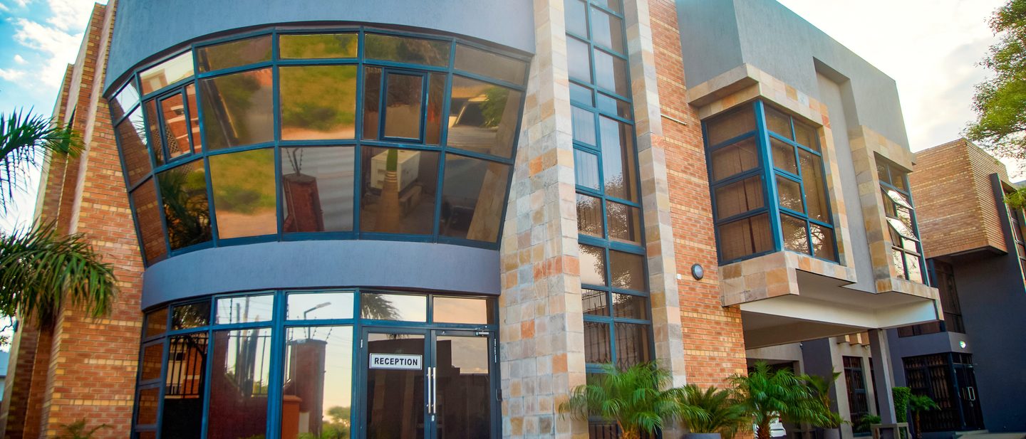 Derek Mhango House, the offices of Malambo & Co. Advocates on Alick Nkhata Road, Lusaka