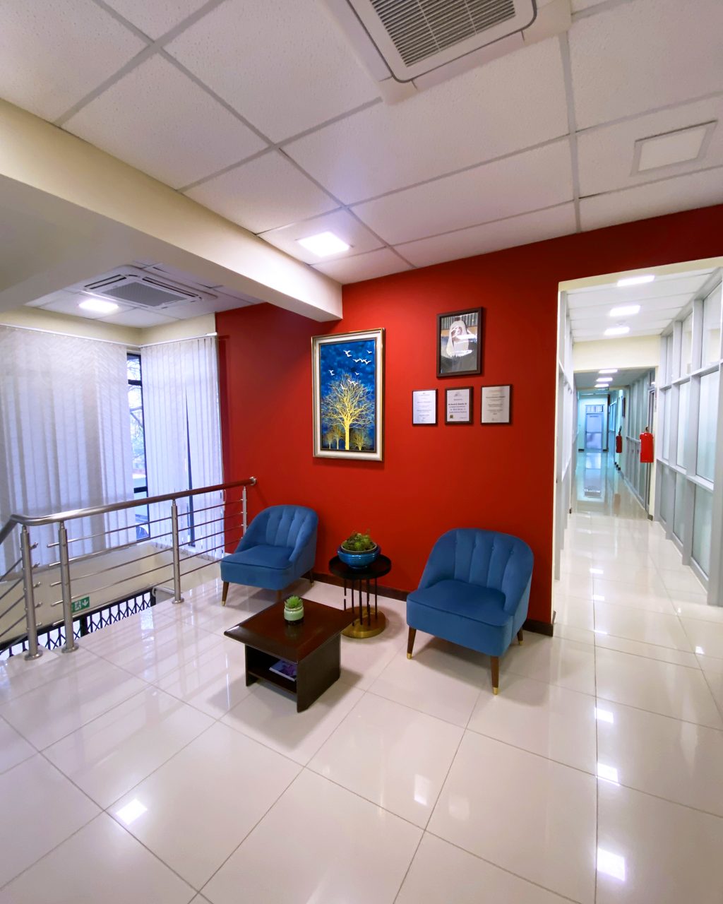 Reception area at Derek Mhango House, Malambo & Co. Advocates